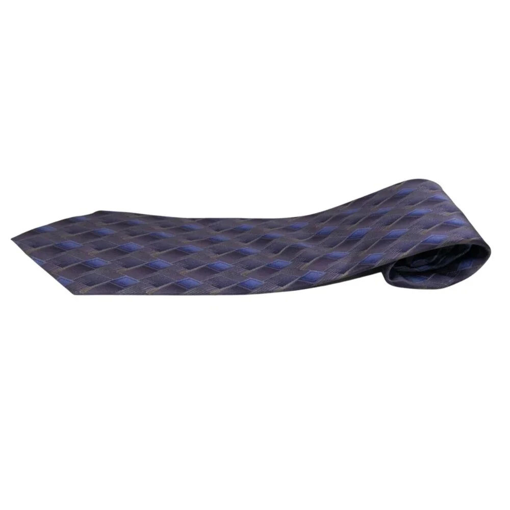 Umberto Bossi Geometric 100% Silk Men’s Neck Tie NWT